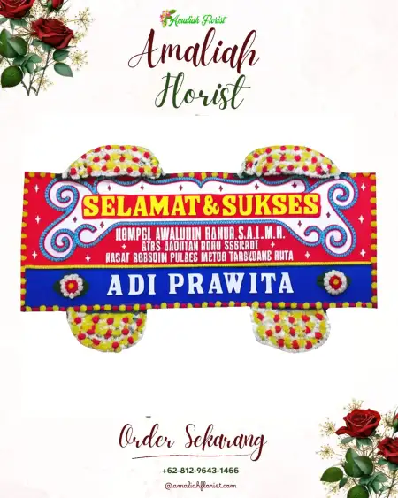 Papan Bunga Ucapan Selamat Sumbergiri